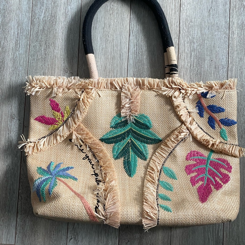 Stella & Dot Antibes Straw Bag